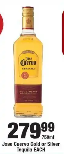 OK Liquor Jose Cuervo Gold or Silver Tequila offer