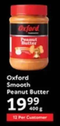 Oxford Freshmarket Oxford Smooth Peanut Butter offer