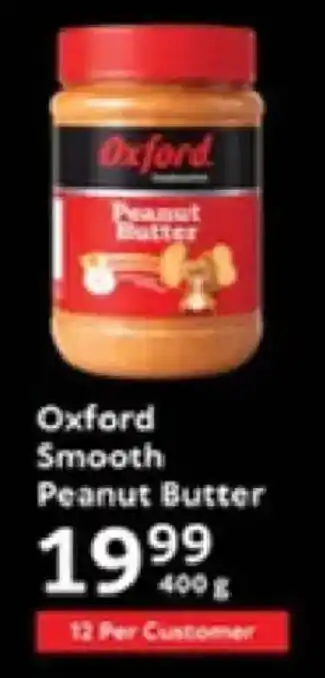 Oxford Freshmarket Oxford Smooth Peanut Butter offer