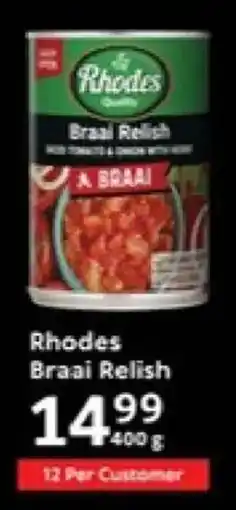 Oxford Freshmarket Rhodes Braai Relish offer
