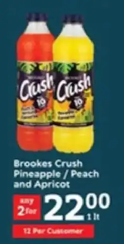 Oxford Freshmarket Brookes Crush Pineapple/ Peach and Apricot offer