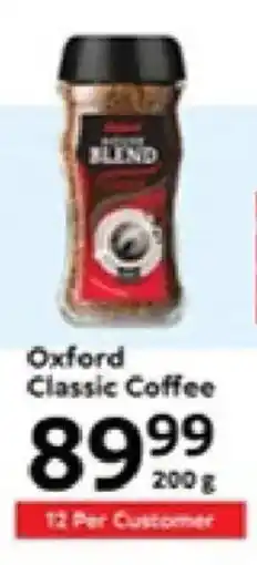 Oxford Freshmarket Oxford Classic Coffee offer
