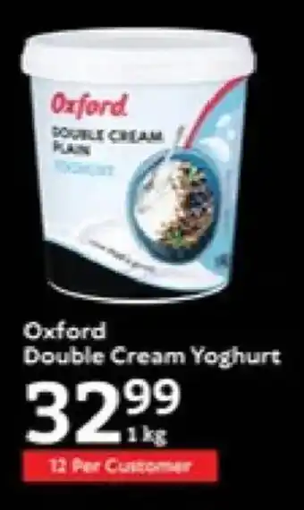 Oxford Freshmarket Oxford Double Cream Yoghurt offer