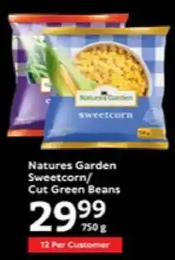 Oxford Freshmarket Natures Garden Sweetcorn/ Cut Green Beans offer