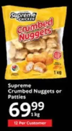 Oxford Freshmarket Supreme Crumbed Nuggets or Patties offer