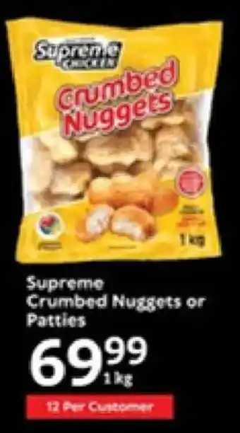 Oxford Freshmarket Supreme Crumbed Nuggets or Patties offer