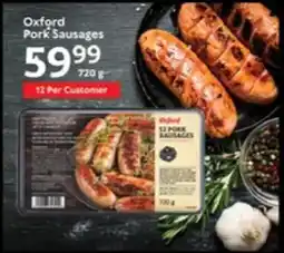 Oxford Freshmarket Oxford Pork Sausages offer
