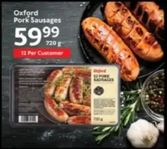 Oxford Freshmarket Oxford Pork Sausages offer