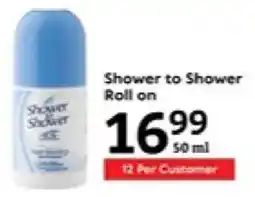 Oxford Freshmarket Shower to Shower Roll on offer