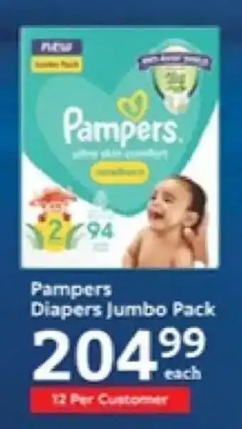 Oxford Freshmarket Pampers Diapers Jumbo Pack offer