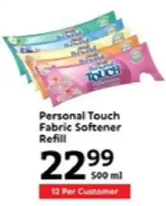 Oxford Freshmarket Personal Touch Fabric Softener Refill offer