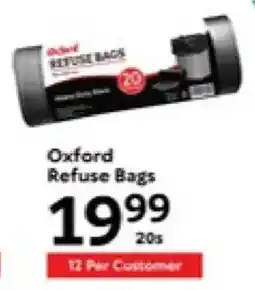 Oxford Freshmarket Oxford Refuse Bags offer
