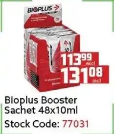 Africa Cash and Carry Bioplus Booster Sachet 48x10ml offer