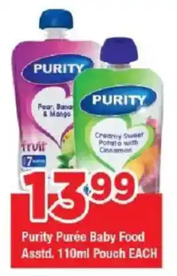 OK Grocer Purity Purée Baby Food Pouch offer