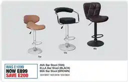 OK Furniture Ava, Ella or Mia Bar Stool offer