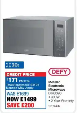 OK Furniture Defy Metallic Electronic Microwave offer