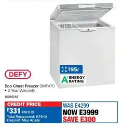 OK Furniture Defy Eco Chest Freezer offer