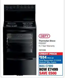 OK Furniture Defy Thermofan Stove offer