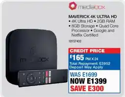 OK Furniture Mediabox Maverick 4K Ultra HD offer
