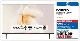 OK Furniture Mora 43" 2K Smart LED TV offer