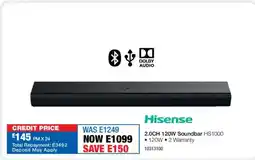 OK Furniture Hisense 2.0CH 120W Soundbar offer