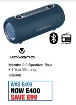 OK Furniture Volkano Mamba 2.0 Speaker Blue offer