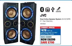 OK Furniture JVC Dual Active Speaker System offer
