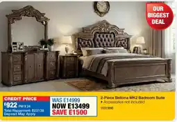 OK Furniture Bellona MK2 Bedroom Suite offer
