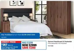 OK Furniture Gemeni Headboard & Pedestals offer
