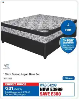 OK Furniture Buraaq Logan Base Set offer