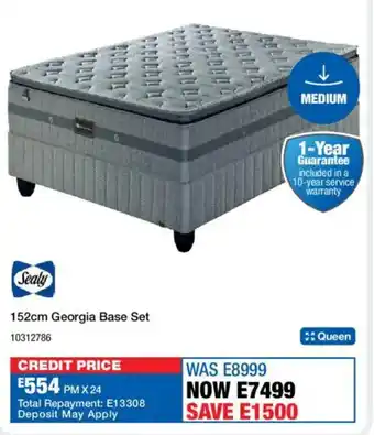 OK Furniture Sealy 152cm Georgia Base Set offer