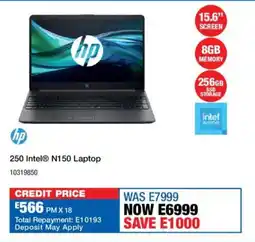 OK Furniture Hp 250 Intel N150 Laptop offer