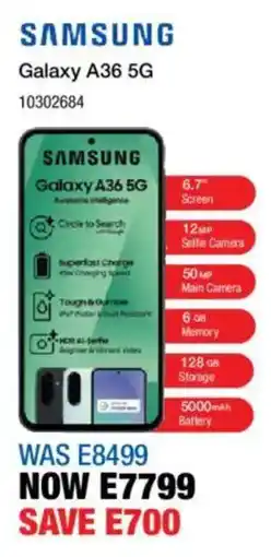OK Furniture Samsung Galaxy A36 5G offer