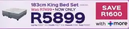 Sleepmasters Sleepmasters 183cm King Bed Set offer