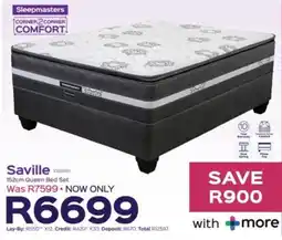 Sleepmasters Sleepmasters Saville 152cm Queen Bed Set offer