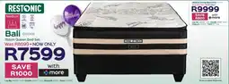 Sleepmasters Restonic Bali 152cm Queen Bed Set offer