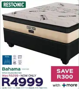 Sleepmasters Restonic Bahama 137cm Double Bed Set offer