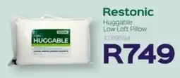 Sleepmasters Restonic Huggable Low Loft Pillow offer