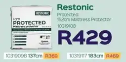 Sleepmasters Restonic Protected 152cm Mattress Protector offer