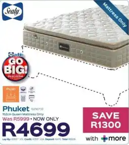 Sleepmasters Sealy Phuket 152cm Queen Mattress offer