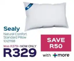 Sleepmasters Sealy Natural Comfort Standard Pillow offer