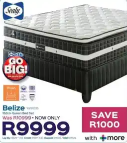 Sleepmasters Sealy Belize 152cm Queen Bed Set offer