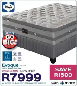 Sleepmasters Sealy Evoque 152cm Queen Bed Set offer