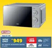 Russells Defy 20L Manual Microwave DMO381 offer