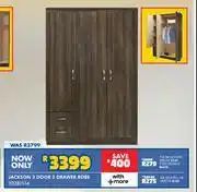 Russells Jackson 3 door 2 Drawer Robe offer