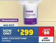 Russells Sleepmasters Queen 152cm Duvet Inner offer