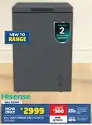 Russells Hisense 97L Chest Freezer Grey H135CFS offer