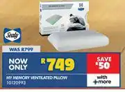 Russells Sealy My Memory Ventilated Pillow offer