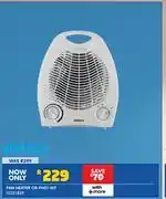 Russells Orion Fan Heater OR-FH01-WT offer