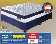 Russells Serta Athena 152cm Queen Bed Set offer